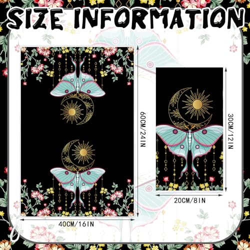 Moon Witchy Kitchen Towels Set of 6 - Boho Farmhouse Microfiber Dish Cloths