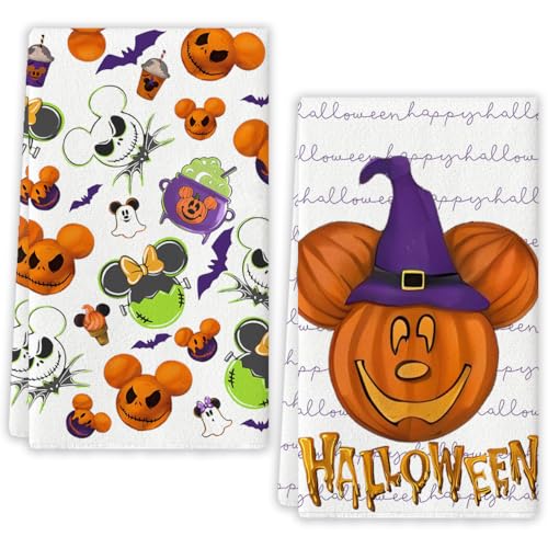 Halloween Kitchen Towels 18x26 Inch Spider Design for October Home Party Decor