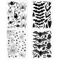 120 Pieces Halloween Bat and Spider Window Clings - Non-Adhesive Vinyl Decorations for Home & Office - Variation of THIS listing