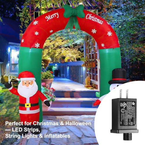 8-Pack Waterproof 12V Inflatable Adapter Power Supply for LED Decorations - Variation 8