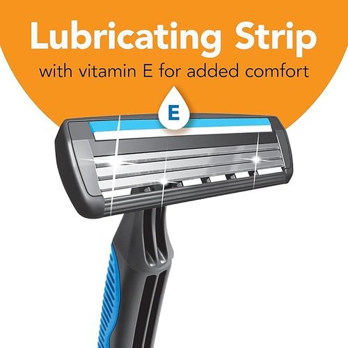 BIC Comfort 3 Disposable Razors, Long-Lasting 3-Blade Razors for Men, Perfect razors Designed for Smooth and Comfortable Shave, 24-Count