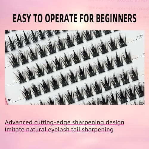 4 Styles Mixed 312PCS Cluster Lash Kit - Wispy DIY Natural-Look Eyelash Extensions