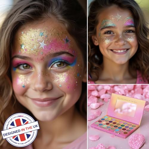 32 Colors Glitter Eyeshadow Palette for Face Body & Festival Makeup