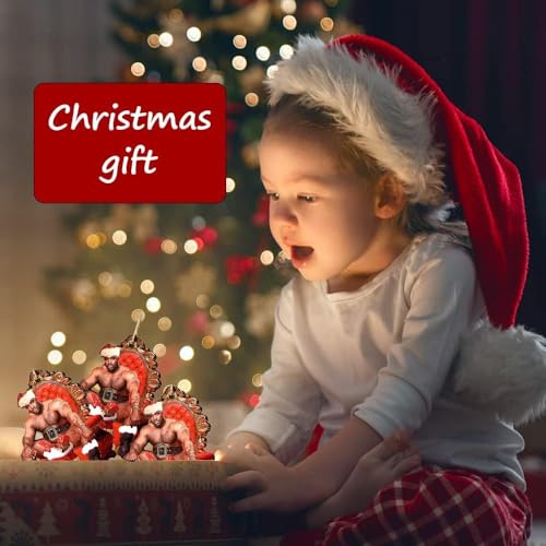Funny Christmas Ornaments 2025 Wooden Holiday Tree Decorations Indoor & Outdoor