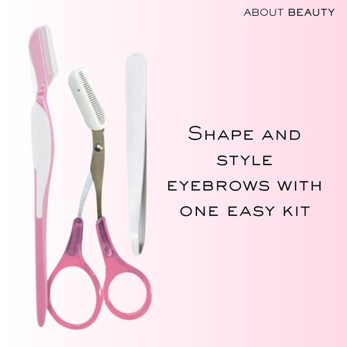 About Beauty Brow Wow - 3 Eyebrow Groomers for Shaping, Grooming, and Styling, Made with Japanese Steel for Painless Removal and Shaping of Facial Hair