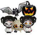 Halloween Foil Balloons Set - Mummy Bat Pumpkin Horror Doll 5 pcs