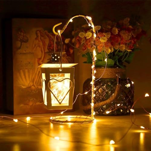 Yellow Dimmable 33Ft Waterproof Starry String Lights - Twinkling Fairy Lights for Wedding Party Christmas
