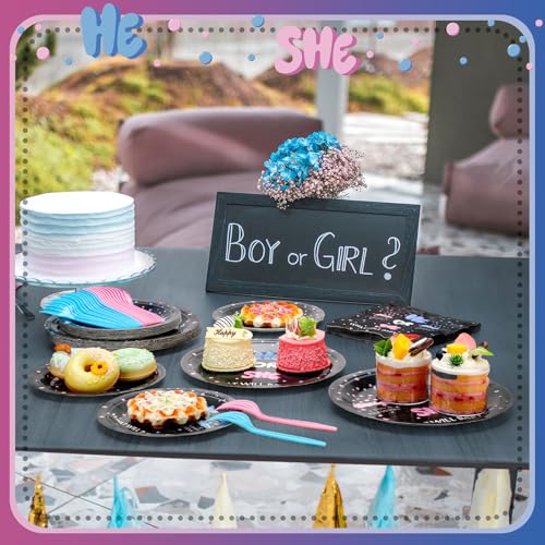 Baby Is Brewing Halloween Gender Reveal Party Decorations - 96 Pcs