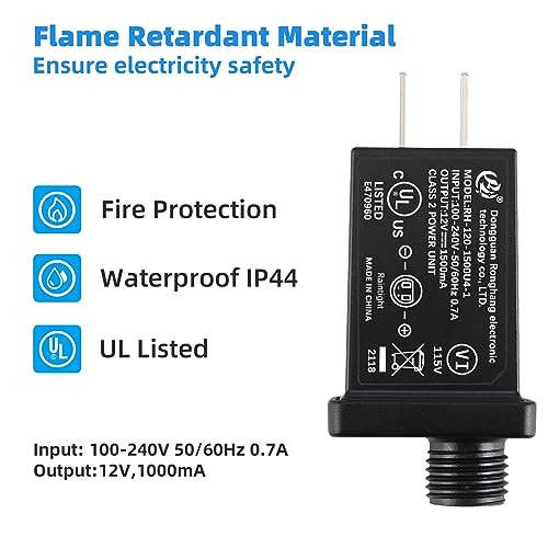 4-Pack 1.5A Yard Inflatable Power Adapter - US Plug for Christmas Halloween
