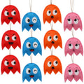 Halloween Video Game Ghost Decorations - 12 Pack, Felt Hanging Ornaments
