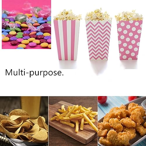 36-Pack Red and White Popcorn Boxes for Movie Night & Parties - Durable & Oil-Proof