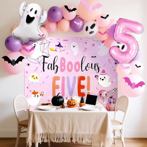 Halloween 5th Birthday Party Decorations Set - Fabboolous Five Theme