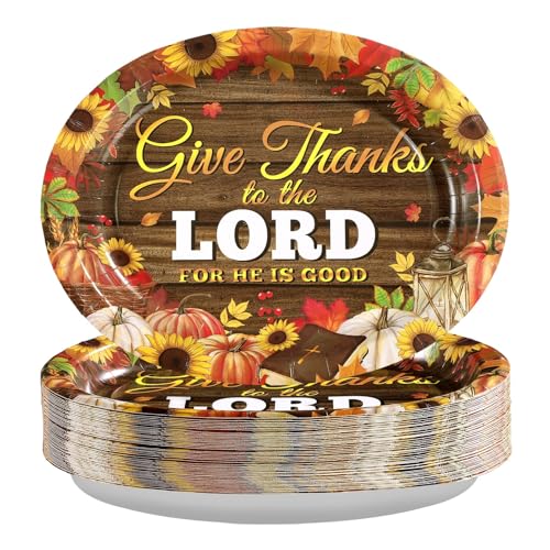 Wooden Oval Plate - 50 Pcs Fall Thanksgiving Sunflower Pumpkin Leaves Party Plates