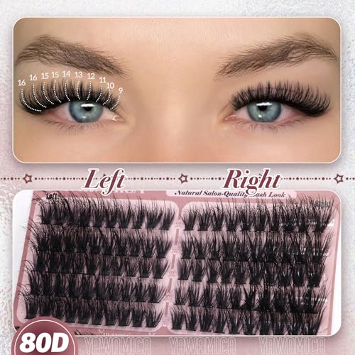Cat Eye Lash Clusters - Fluffy Premade Volume Eyelash Extensions 300pcs - 60D+80D+100D Variation of THIS listing