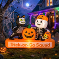 Halloween Inflatable Trick-or-Treat Squad 7FT Yard Decoration - Fun Characters