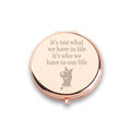 WUSUANED Funny Dog Makeup Mirror It’s Not What We Have in Life It’s Who We Have in Our Life Jewelry Cartoon Dog Lover Gift Dogs Mom Gift (artoon S Dog Mirror 2)