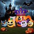 Halloween Inflatable Decoration Jester Poker with Black Cat Pumpkin Bat LED Lights - 5FT Outdoor Yard & Indoor Party Decor - Variation of Halloween-02