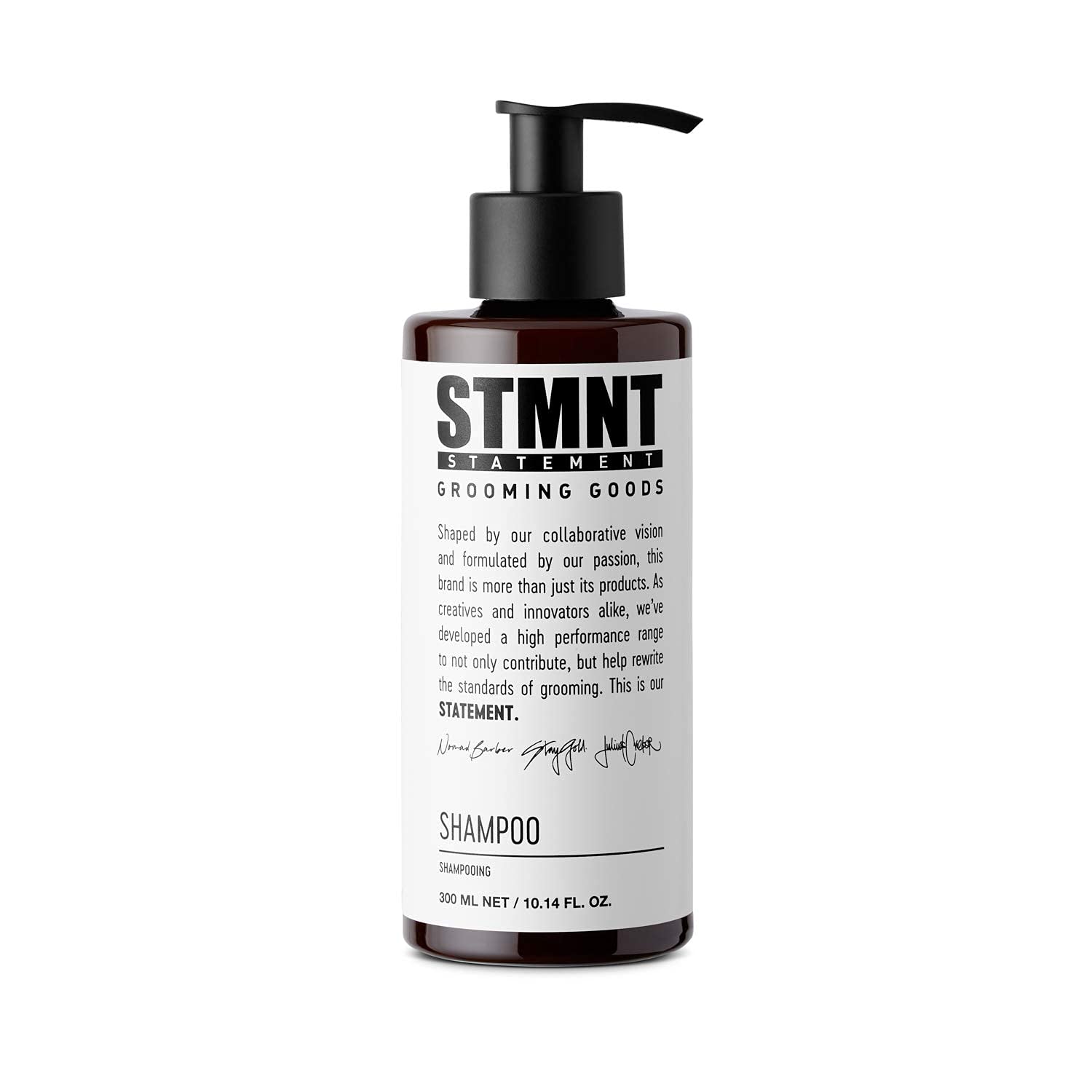 STMNT Grooming Goods Shampoo - Sulfate-Free Formula with Activated Charcoal & Menthol for Fuller Hair