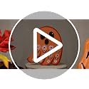 Mexican Ghost Wooden Tabletop Decorations - Halloween Ghost Sign Set, Suzile 3 Pcs