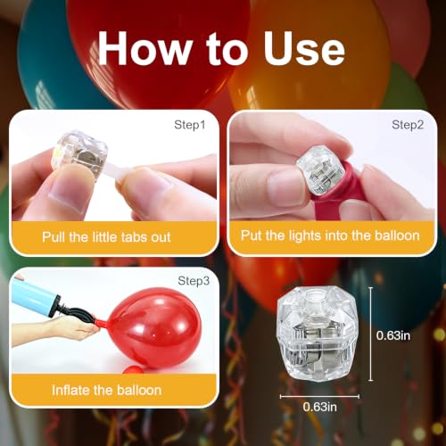 Mini LED Flashing Diamond Lights - Warm White Party Decor 48pcs