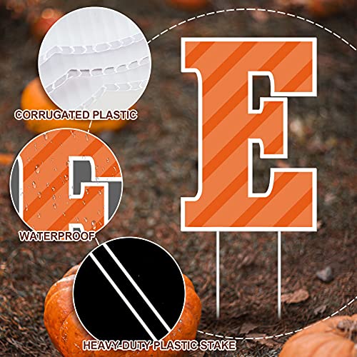 Halloween Yard Signs with Stakes - Trick or Treat, Pumpkin, Spider Decor Set