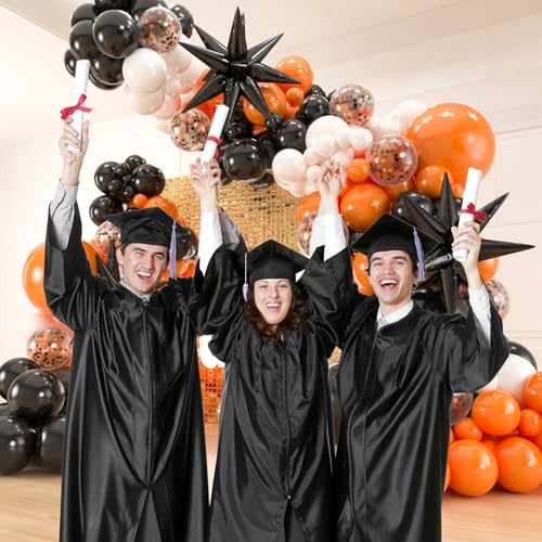 141pcs Orange Black and White Balloon Garland Kit for Party Decor - Variation of THIS listing