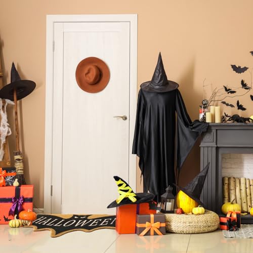 Halloween Bat Door Mat - Coir Fiber Welcome Rug with Non-Slip Rubber Backing, 18x30 Inches