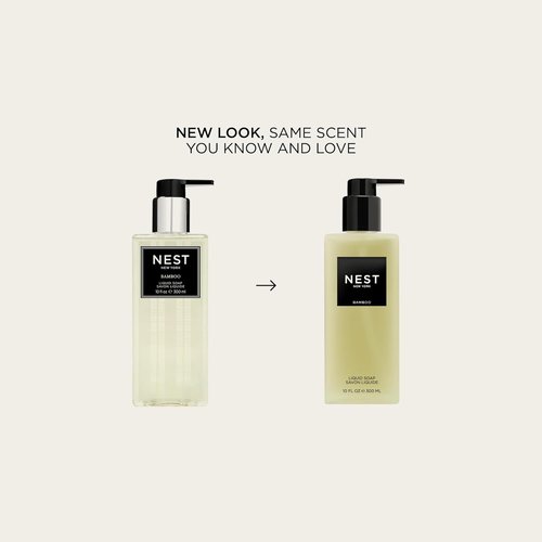 NEST New York Liquid Soap - Bamboo Scent - Nourishes Skin & Cleanses - 10 fl oz, Gluten Free & Cruelty Free