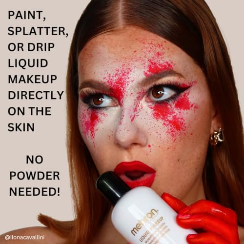 Liquid Body & Face Paint - Black - 4.5 Fl Oz - Professional Grade, Smudge-Proof & UV Reactive