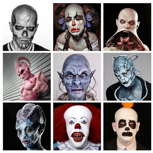 Bald Cap Kit for SFX Makeup, Halloween, Cosplay & Performance – All-in-One Costume Set