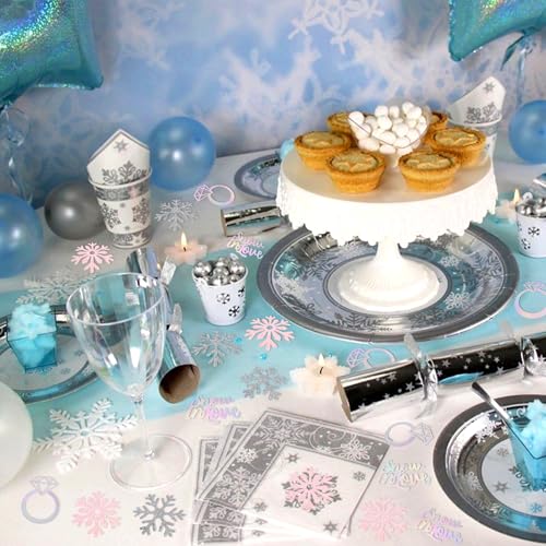 Snowflake Confetti Set - 100 Pieces Snow In Love Snowflake Party Decor - Snowflake-3