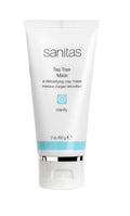 Sanitas Skincare Tea Tree Mask - Purifying Detox Clay Treatment with Salicylic Acid | 2 Ounces