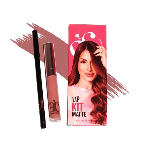 Erika's Makeup Kit - Matte Lip Kit + Gloss + Contour, Blush & Highlighter Palette