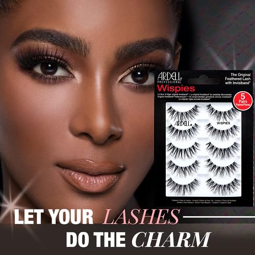 False Eyelashes Wispy Natural Look Reusable 2 Pack - Easy Application