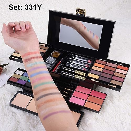 MISS ROSE M 58 Color Professional Makeup pallet, Makeup Kit for Women Full Kit, All In One Make up Kit Set, Makeup Gift Set for women girls (331Y)