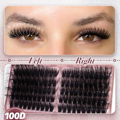 Cat Eye Lash Clusters - Fluffy Premade Volume Eyelash Extensions 300pcs - 60D+80D+100D Variation of THIS listing