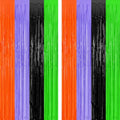 Halloween Foil Curtain Decorations 2 Pack - Orange, Purple, Black, Green