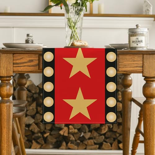 Red Movie Theme Table Runner 13x72 Inch Pack of 2 - Home Party Decor
