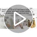15 Pcs Rustic Jingle Bell Clusters on Rope - Handmade Christmas Decor Set