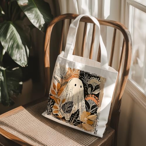 Halloween Tote Bag for Women Gothic Reusable Shopping Bag - Variation 02