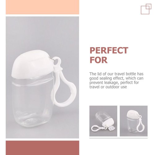 36 Pcs Flip Cap Bottle with Hook Refillable Travel Bottles Multi-function Empty Bottles Empty Hand Bottles Practical Small Bottles Leakproof Travel Bottles Keychain Hand Dispenser