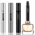 DIOHIO 10ml Perfume Atomizer Travel Refillable, 3PCS Perfume Travel Refillable Bottle,Bottom-Filling Fragrances Perfumes Bottle,Mini Cologne Dispenser,Portable Sprayer（Black-Grey-Silver）