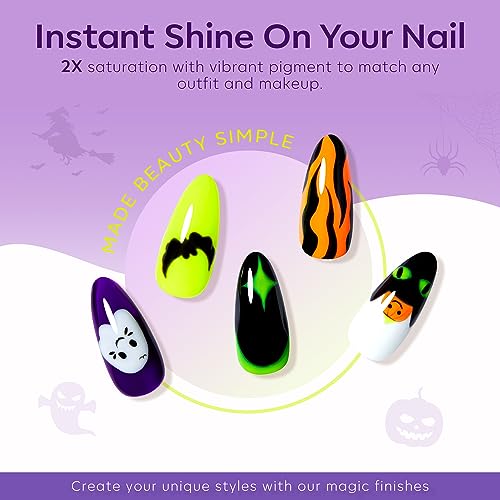 Neon Gel Nail Polish Set - 6 Colors for Halloween - Modelones A-1