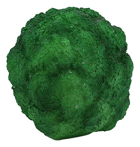 Broccoli Skull Statue - Green Vegetable Decor with Salad Theme - Variation: Broccoli Floret