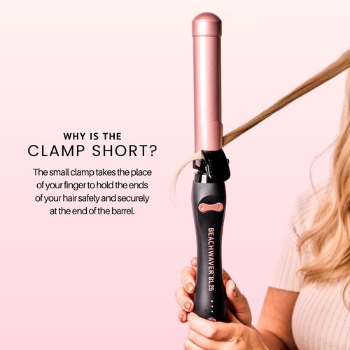 Beachwaver Co. S.75 Curling Iron - Effortless Beach Waves | Compact Design for All Hair Types