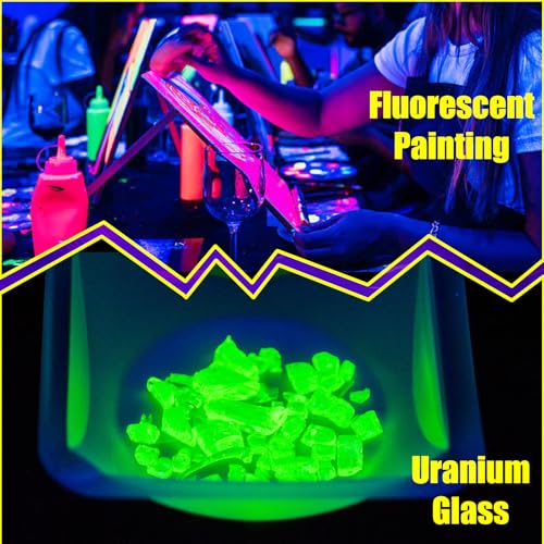 4 Pack 45W Connectable LED Black Light Bar for Parties & Decorations