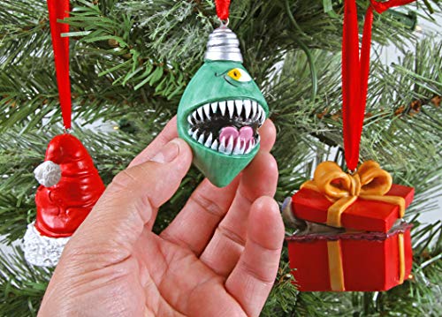 D&D Mimic Holiday Ornament Set - Hand-Painted Resin Christmas Decorations