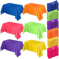 Colorful Stretch Chair Sashes and Neon Tablecloths for Fiesta Party - Variation of THIS listing