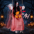 Halloween Animatronics Hanging Swinging Girl Decor - Outdoor Spooky Decoration