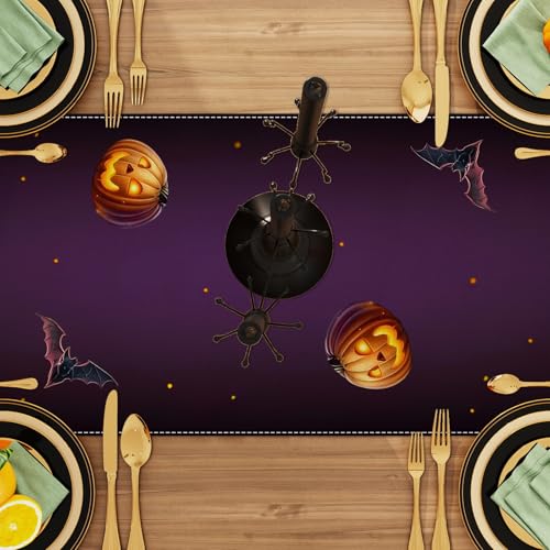 Ghost Pumpkin Table Runner Halloween Decorations for Home - Variation 1